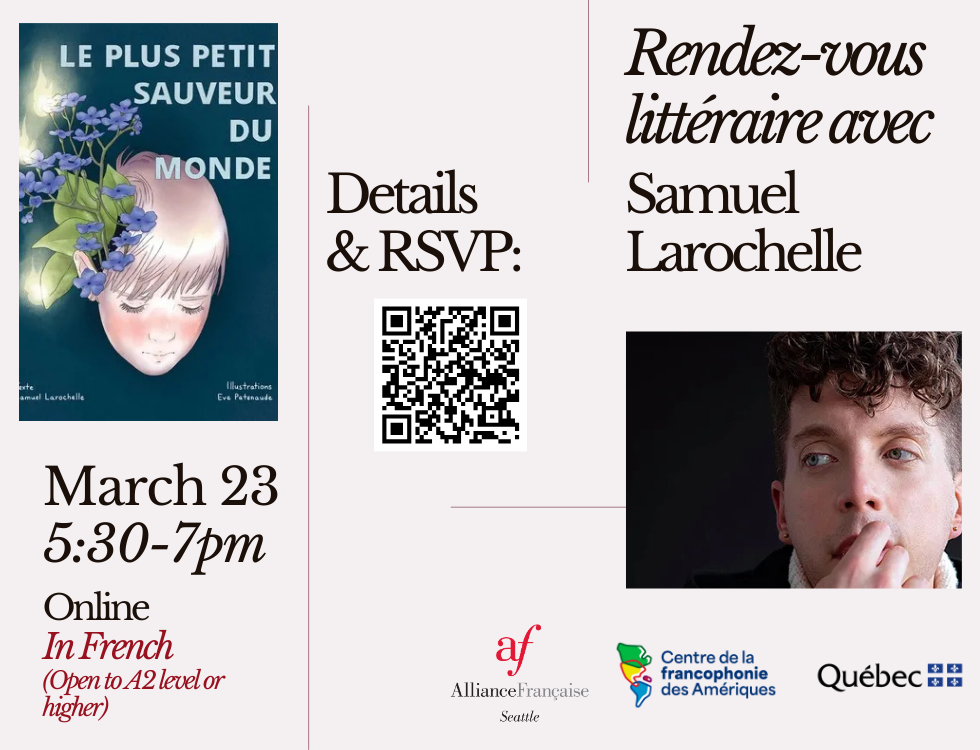 Rendez-vous Littéraire avec Samuel Larochelle
